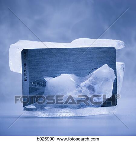 credit card frozen in ice View Large Photo Image Stock Image - credit card frozen in ice. Fotosearch