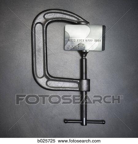 credit card in a clamp View Large Photo Image Stock Photography - credit card in a clamp. Fotosearch