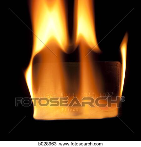credit card on fire View Large Photo Image Stock Image - credit card on fire. Fotosearch
