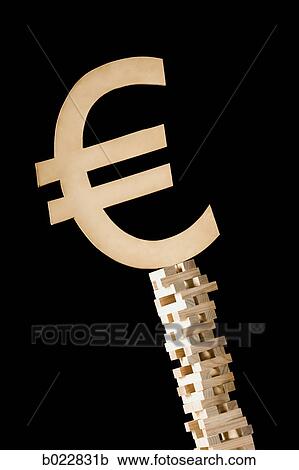 currency symbol on a tower of blocks View Large Photo Image Stock Image - currency symbol on a tower of blocks. Fotosearch