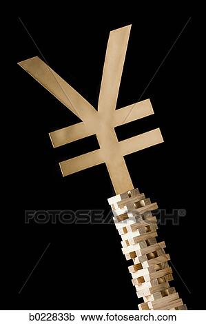 currency symbol on a tower of blocks View Large Photo Image Stock Image - currency symbol on a tower of blocks. Fotosearch