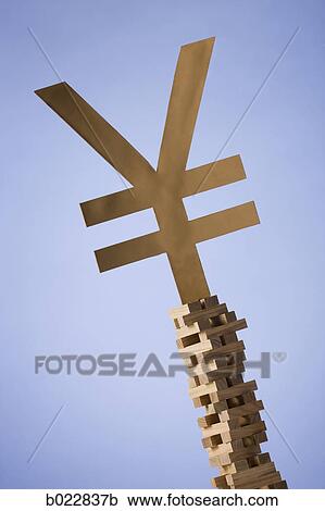 currency symbol on a tower of blocks View Large Photo Image Stock Image - currency symbol on a tower of blocks. Fotosearch
