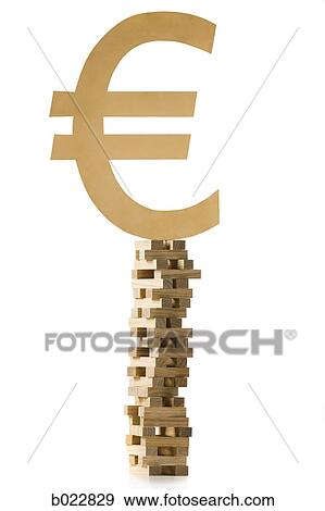 currency symbol on a tower of blocks View Large Photo Image Stock Photo - currency symbol on a tower of blocks. Fotosearch