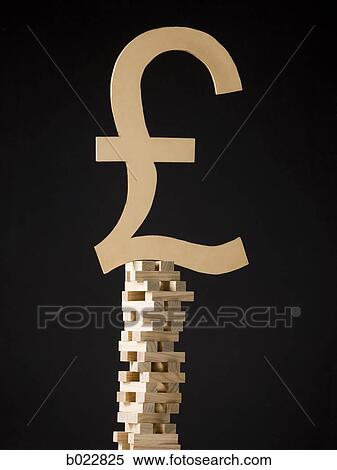 currency symbol on a tower of blocks View Large Photo Image Stock Photography - currency symbol on a tower of blocks. Fotosearch