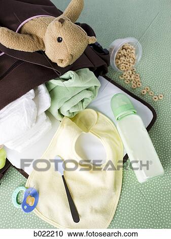 diaper bag spilled over View Large Photo Image Stock Image - diaper bag spilled over. Fotosearch