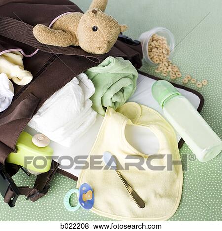 diaper bag spilled over View Large Photo Image Stock Photo - diaper bag spilled over. Fotosearch