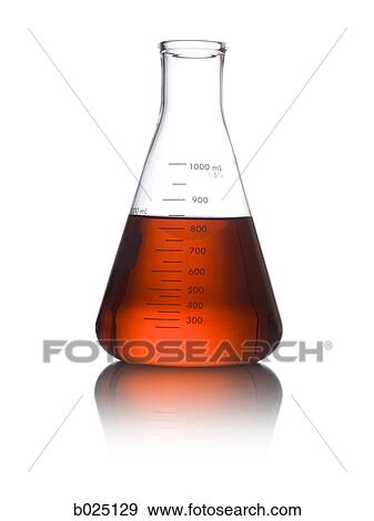 erlenmeyer flask full of liquid View Large Photo Image Stock Photo - erlenmeyer flask full of liquid. Fotosearch