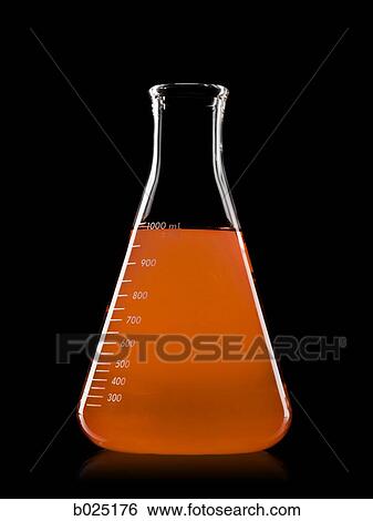erlenmeyer flask with colored liquid View Large Photo Image Stock Photograph - erlenmeyer flask with colored liquid. Fotosearch