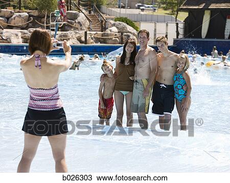 family at a water park View Large Photo Image Stock Image - family at a water park. Fotosearch