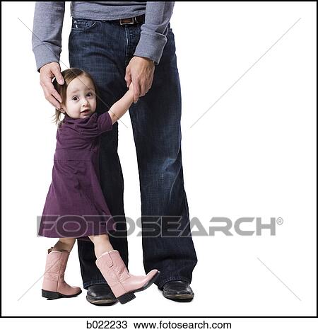 Stock Image - father and young daughter. Fotosearch