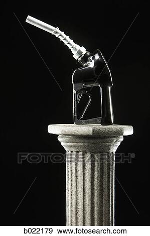 gas pump on a pedestal View Large Photo Image Stock Photo - gas pump on a pedestal. Fotosearch
