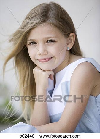 girl in a dress View Large Photo Image Stock Image - girl in a dress. Fotosearch