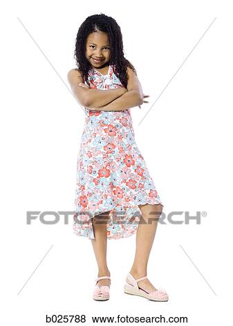 girl in a flower print dress View Large Photo Image Stock Photo - girl in a flower print dress. Fotosearch