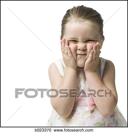 Stock Image - girl looking at camera. Fotosearch