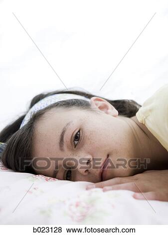 girl under a blanket View Large Photo Image Stock Photo - girl under a blanket. Fotosearch