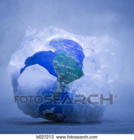 globe covered in ice View Large Photo Image Stock Image - globe covered in ice. Fotosearch