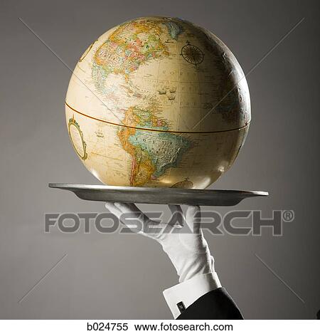 globe on a platter View Large Photo Image Stock Photography - globe on a platter. Fotosearch