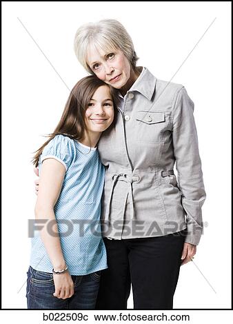 grandmother and granddaughter View Large Photo Image Stock Image - grandmother and granddaughter. Fotosearch
