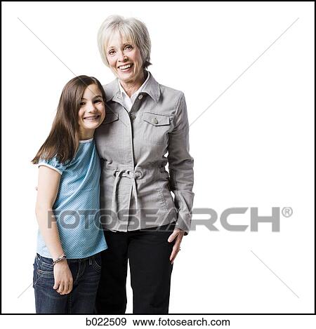 grandmother and granddaughter View Large Photo Image Stock Photo - grandmother and granddaughter. Fotosearch