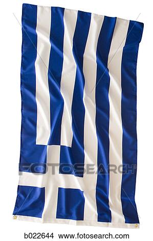 Picture - greek flag. Fotosearch
