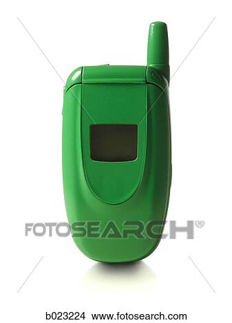 green cell phone View Large Photo Image Picture - green cell phone. Fotosearch