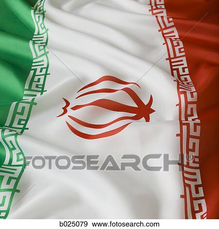 Stock Photo - iranian flag. Fotosearch