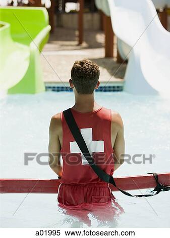 lifeguard at a water park View Large Photo Image Stock Photography - lifeguard at a water park. Fotosearch