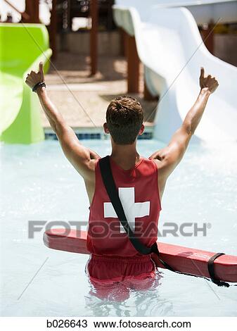 lifeguard at a waterpark View Large Photo Image Stock Image - lifeguard at a waterpark. Fotosearch