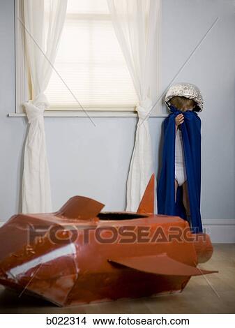 little boy dressed as a superhero View Large Photo Image Picture - little boy dressed as a superhero. Fotosearch
