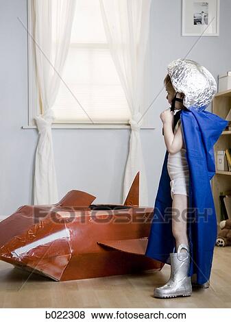little boy dressed as a superhero View Large Photo Image Stock Photo - little boy dressed as a superhero. Fotosearch