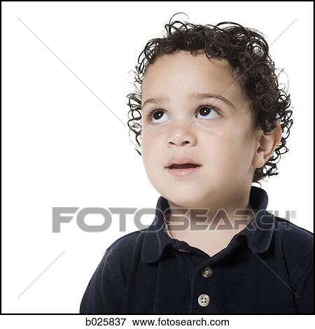 little boy with curly hair View Large Photo Image Stock Photo - little boy with curly hair. Fotosearch