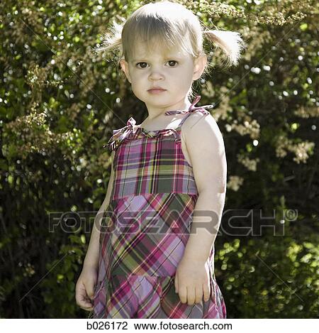 little girl with pigtails View Large Photo Image Stock Image - little girl with pigtails. Fotosearch