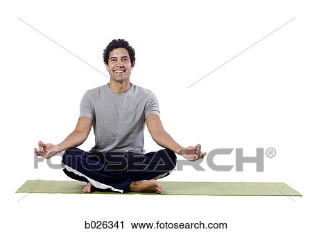 man doing yoga View Large Photo Image Stock Image - man doing yoga. Fotosearch