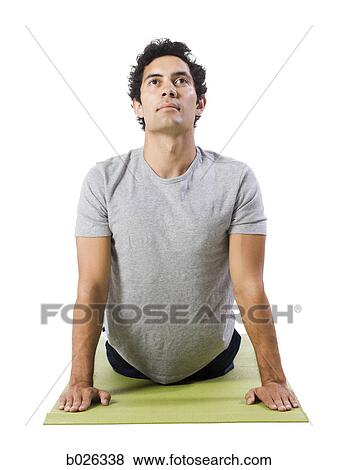 man doing yoga View Large Photo Image Stock Photo - man doing yoga. Fotosearch