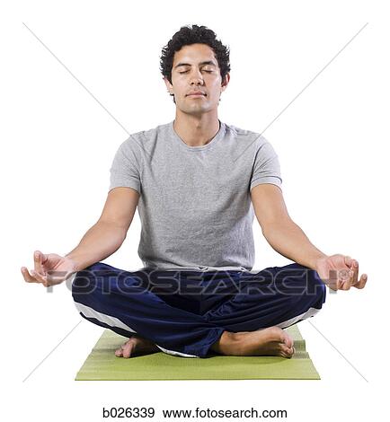 man doing yoga View Large Photo Image Stock Photo - man doing yoga. Fotosearch