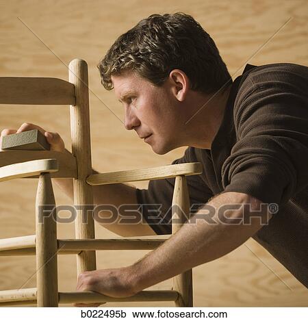 man making a chair View Large Photo Image Stock Image - man making a chair. Fotosearch