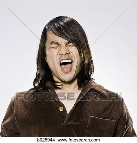 Picture - man waking up. Fotosearch