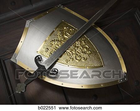 medieval sword and shield View Large Photo Image Stock Image - medieval sword and shield. Fotosearch