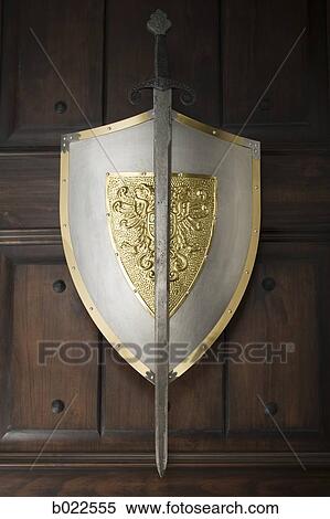 medieval sword and shield View Large Photo Image Stock Photography - medieval sword and shield. Fotosearch