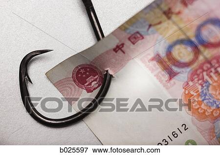 money on a fish hook View Large Photo Image Stock Photo - money on a fish hook. Fotosearch