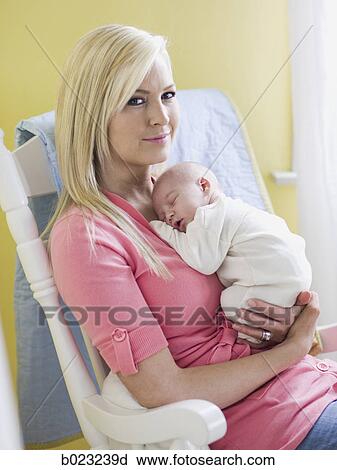 Stock Image - mother and newborn baby. Fotosearch