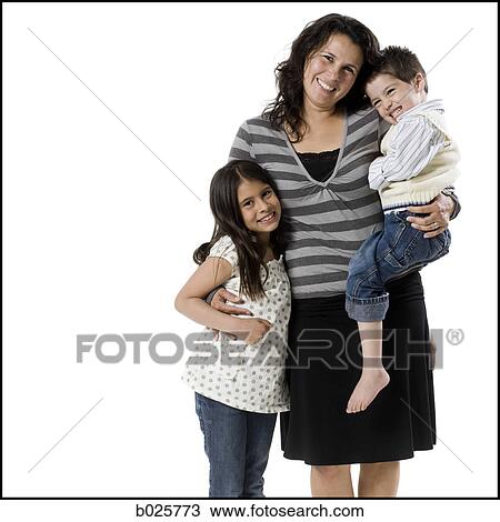 mother and two children View Large Photo Image Stock Image - mother and two children. Fotosearch