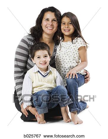 mother and two children View Large Photo Image Stock Photo - mother and two children. Fotosearch
