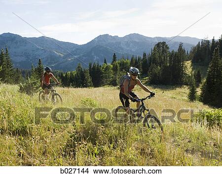 mountain bikers View Large Photo Image Picture - mountain bikers. Fotosearch