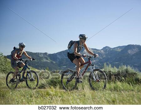 mountain bikers View Large Photo Image Stock Image - mountain bikers. Fotosearch