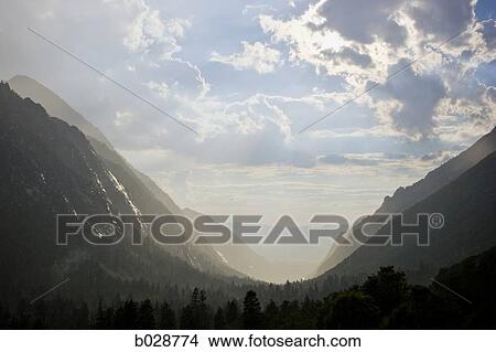 mountain valley View Large Photo Image Picture - mountain valley. Fotosearch