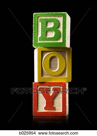 nursery blocks spelling "boy" View Large Photo Image Picture - nursery blocks spelling "boy". Fotosearch
