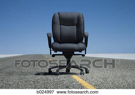 office chair in the middle of the road View Large Photo Image Stock Photo - office chair in the middle of the road. Fotosearch