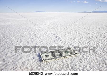 one hundred dollar bill in the middle of nowhere View Large Photo Image Stock Image - one hundred dollar bill in the middle of nowhere. Fotosearch