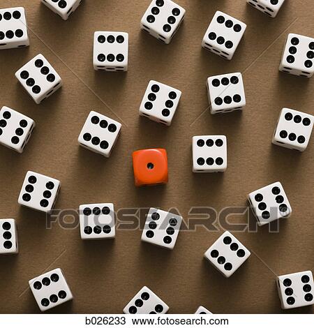 orange die among multiple white dice View Large Photo Image Stock Image - orange die among multiple white dice. Fotosearch